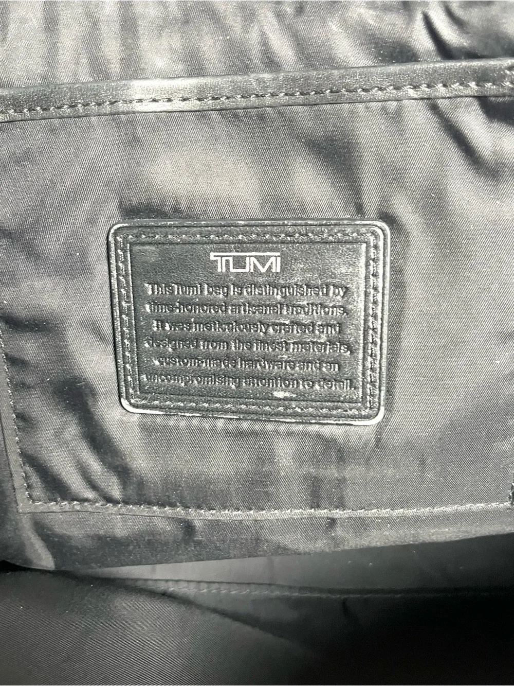 Tumi Black Leather Briefcase Bag (Read First)